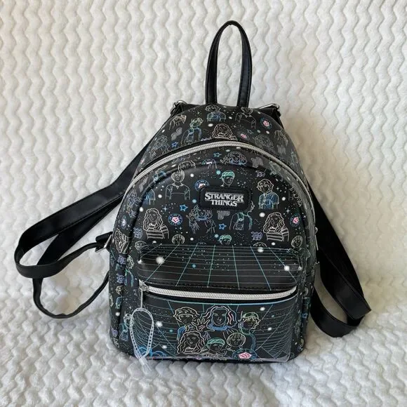 Funko Stranger Things Mini Backpack Blacklight & Neon EUC - Picture 3 of 13